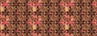 Renkli kahverengi ve kırmızı çizim kalıpları. Kahverengi ve kırmızı renkte çiçekler. Elle çizilmiş sonbahar çiçeği deseni. Tekstil ve kapak tasarımı için mükemmel. Doodle tarzı.