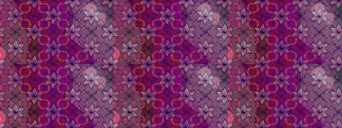 Güzel kumaş deseni. Raster illüstrasyonunda kusursuz çiçek deseni. Mor ve kahverengi renklerde. Raster illüstrasyonu.