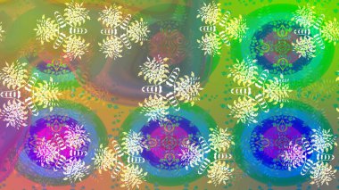 Raster illüstrasyonu. Klasik tropikal doğal elementlerin suluboya seti. Egzotik çiçekler, botanik parlak klasik doğa yeşil ve mavi renkler.