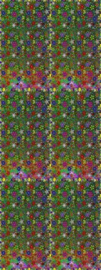 Sorunsuz vintage. Düz çiçek öğeleri tasarım. Raster şirin kumaş deseni. Bahar Tema Dikişsiz desen arka plan rengi.