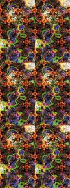 Paket kağıdı için en iyisi. Karşılama ya da düğün geçmişi olarak kullanılabilir. Doğal kozmetik ürünleri, parfüm, çiçekçi dükkanı için bahar ihalesi tasarımı. Kahverengi lale çiçekleriyle Raster eskiz deseni.