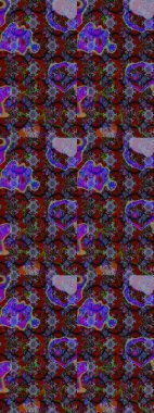 Düz Çiçek Elementleri Tasarımı. Şirin çiçek elementleri. Taslak desenli, modaya uygun kumaş deseni. Raster illüstrasyonu. Renkli Bahar Teması çizim şablonu.