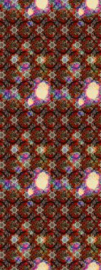 Hediye ambalaj kağıdı, tebrik kartları, posterler ve pankart tasarımı. Kahverengi ve kırmızı renkte çiçekler. Raster düz çiçek çizim deseni.