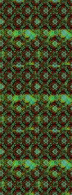 Raster düz çiçek çizim deseni. Yeşil ve kahverengi renkli çiçekler. Tasarım hediye paketi, tebrik kartları, posterler ve afiş tasarımı.