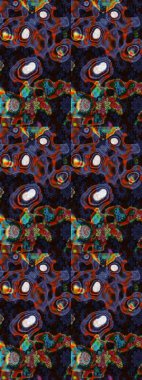 Düz Çiçek Elementleri Tasarımı. Çiçekli eskiz çizimi. Kahverengi ve gri renkli çiçekler. Renkli Yaz Teması çizim şablonu.