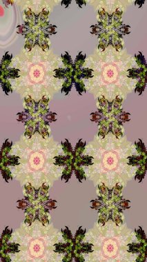 Moda baskıları için zarif bir şablon. Küçük renkli çiçekler. Küçük çiçekte güzel bir desen. Motley illüstrasyonu. Çiçekli bahar çiçekleri. Çizim.