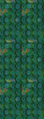 Egzotik çiçekler, yeşil ve mavi renkler üzerine botanik ve parlak klasik doğa. Klasik tropikal doğal elementlerin suluboya seti. Raster illüstrasyonu.