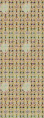 Chichi 'nin kumaş kalıbını çiz. Raster illüstrasyonu. Renkli Bahar Teması eskiz kalıbı. Çiçek deseni. Düz Çiçek Elementleri Tasarımı.