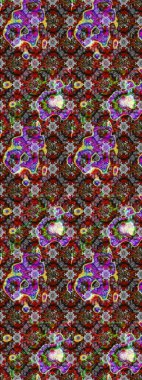 Sevimli çiçek raster deseni. Düz Çiçek Elementleri Tasarımı. Gri ve kahverengi renkli çiçekler. Renkli Bahar Teması çizim şablonu.