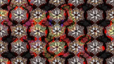 Siyah ve kahverengi renkte çiçekler. Kusursuz. Raster illüstrasyonu. Şirin çiçek elementleri..