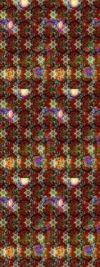 Raster. Düz Çiçek Elementleri Tasarımı. Renkli Bahar Teması çizim şablonu.