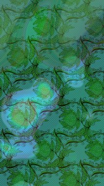 Raster illüstrasyonu. Hoş bir çiçek geçmişi var. Küçük bir çiçekte eskiz deseni. Güzel kumaş deseni.