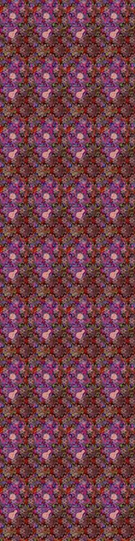 Küçük çiçekte güzel bir desen. Pembe ve kahverengi çiçekli bahar çiçekleri. Küçük renkli çiçekler. Motley illüstrasyonu. Moda baskıları için zarif bir şablon.