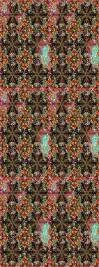 Kahverengi ve gri çiçekli bahar çiçekleri. Küçük renkli çiçekler. Moda baskıları için zarif bir şablon. Küçük çiçekte güzel bir desen. Motley illüstrasyonu.