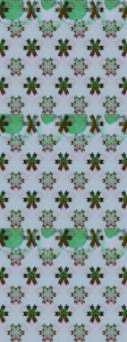 Düz Çiçek Elementleri Tasarımı. Raster illüstrasyonu. Şirin çiçek elementleri. Renkli Bahar Teması eskiz kalıbı. Çizim deseni Modaya uygun kumaş deseni.