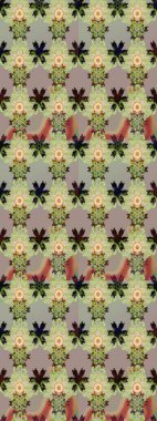 Çiçekli yumuşak bir eskiz şekli. Raster çiçekleri klasik tarzda çizilmiş. Raster illüstrasyonu. Tarafsız ve gri renklerde bahar çiçekleri.