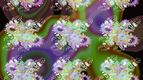 Çiçekler yeşile. Eskiz arkaplan modeli. Raster hisseleri. Suluboya, elle çizilmiş.