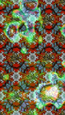 Holidays mood. Gentle romantic print. Flowers on brown and green colors. Spring summer time. Raster sketch cute flower pattern.