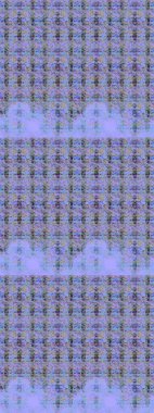 Kabile sanatı boho baskısı, klasik çiçek arkaplanı. Soyut etnik raster çizim kalıbı. Arkaplan dokusu, duvar kağıdı, çiçek teması tarafsız ve mavi renklerde.