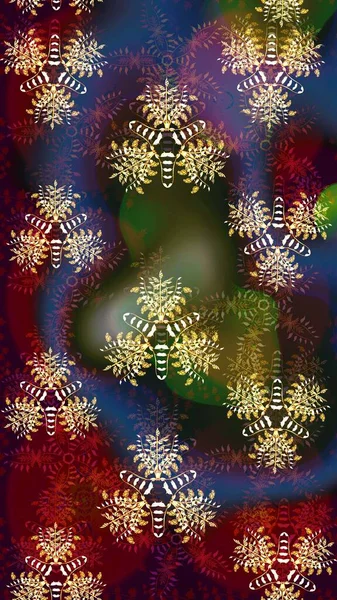 Retro textile design collection. Abstract seamless raster pattern with hand drawn floral elements. Brown and red on brown and red. Silk scarf with blooming flowers. 1950s-1960s motifs.