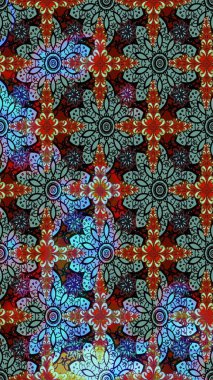 Eski moda arka plan. Raster illüstrasyonu. Güzel, parlak, pürüzsüz kumaş, tuval. Desen, çizim, çiçek sınırı. Çiçek çelengi. Kıvırcık, parlak örgü.