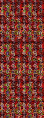 Top view, soft style. Scenic flower pattern on red and brown colors. Stylish invitation for valentines day and greeting card concept. Floral composition, hand painted, delicate template.