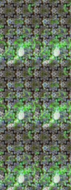 El çizimi. Suluboya çizimi. Çiçekli eskiz deseni. Gri ve yeşil renkte çiçekler.