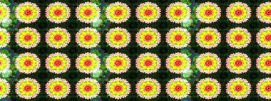 Millefleur 'lar. Tekstil, kumaş, kapaklar, duvar kağıtları, baskı, naylon, koleksiyon defteri, örgü, dekupaj için güzel bir eskiz. Küçük sarı ve gri renkte güzel bir besin torbası deseni, çiçekler..