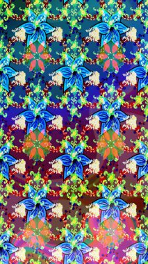 Tekstil veya kitap kapakları, imalat, duvar kağıtları, baskı, hediye paketi ve yapıştırma kitabı için çiçek eskizi geçmişi. Küçük çaplı çiçeklerdeki basit şirin desenler. Raster illüstrasyonu.