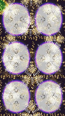 Raster Çiçek İllüstrasyonu güzel tekstil. Tarafsız ve gri renklerde etnik çiçeklerle kusursuz bir desen..