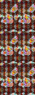 Şirin çiçek elementleri. Raster illüstrasyonu. Düz Çiçek Elementleri Tasarımı. Renkli Bahar Teması eskiz kalıbı. Çizim deseni Modaya uygun kumaş deseni.