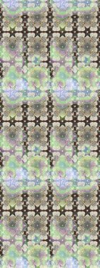 Gri ve nötr renkte çiçekler. Tropik çiçek desenleri. Raster illüstrasyonu.