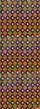 Modern stil dokusu. Çiçek desenli raster, kahverengi ve mor çizgi grafik deseni soyut raster arkaplan.