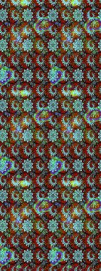 Tekstil, kumaş, kapaklar, duvar kağıtları, baskı, naylon, koleksiyon defteri, örgü, dekupaj için güzel bir eskiz. Küçük mavi ve kahverengiyle oldukça kaliteli besin torbası deseni, çiçekler. Millefleurlar.