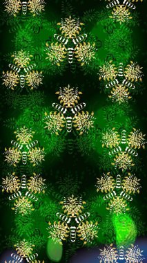 Çiçekli zambakların eskiz geçmişi. Çiçek tasarımı için inanılmaz bir kolaj cenneti tarzı. Parlak çiçekli kolaj çiçekleri yeşil.