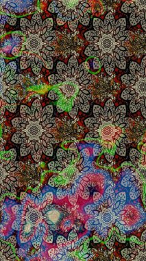 Nazik romantik baskı. Raster güzel bir çiçek deseni çizmiş. Bahar mevsimi. Tatil havası..