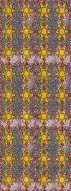 Çiçek. Kahverengi ve nötr renklerde. Taslak dekoratif arka plan, çiçek mandala. Raster illüstrasyonu.