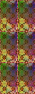 On brown and green colors. Raster illustration. Abstract flower seamless pattern background. Cute Floral pattern in the small flower. Raster pattern.