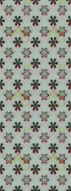 Gri ve nötr renkte çiçekler. Kumaş desenli papatya çiçekleri ayrıntıları.