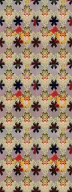 Tomurcukları çiçek olan sevimli bir çiçek deseni. Kumaş, tekstil, duvar kağıdı baskısı için. Eski usul. Eskiz geçmişi. Raster illüstrasyonu. Raster..