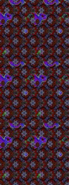 Düz Çiçek Elementleri Tasarımı. Güzel kumaş deseni. Renkli Yaz Temalı eskiz kalıbı. Raster illüstrasyonunda çiçek deseni çizimi.