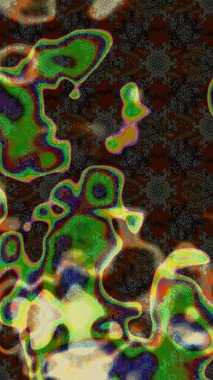 Küçük renkli çiçekler. Küçük çiçekte güzel bir desen. Robot resim. Moda baskıları için zarif bir şablon. Çiçekli yaz çiçekleri. Motley illüstrasyonu.