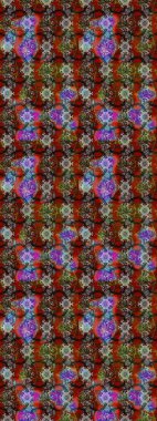 Raster floral illustration in vintage style. Raster illustration. Tender sketch pattern with flowers. Gentle, spring floral on brown and gray colors.