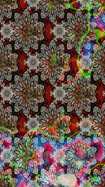 Tekrar eden çiçek arkaplanı, zarif gri ve nötr çiçek duvar kağıdı. Gri ve nötr renkler üzerine çiçek desenli çizimler, el yapımı papatyalar, papatyalar..