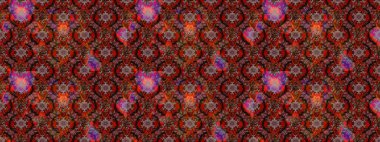 Düz Çiçek Elementleri Tasarımı. Renkli Bahar Teması eskiz kalıbı. Raster illüstrasyonu. Çiçekli çiçek deseni, suluboya. Kahverengi ve kırmızı renkte çiçekler.