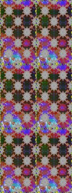 Raster illüstrasyonu. Gri ve kahverengi renklerde güzel çiçekleri ve yaprakları olan pürüzsüz desen, suluboya çiçek deseni, duvar kağıdı, kart ya da kumaş için fayanslı.