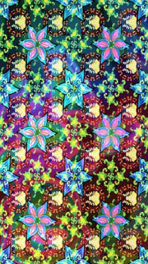 Raster illüstrasyonu. Dekorasyon ve tasarım için güzel bir desen. Suluboya kusursuz desen. Eski model. Moda baskısı. Çiçeğin suluboya çizimlerinin zarif deseni.