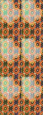 Raster oryantal süs. Barok tarzında kusursuz bir doğulu süsü. Tarafsız ve turuncu renklerde altın desenli altın elementler. Geleneksel klasik altın desen.