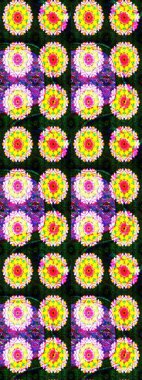 Hand drawn flower sketch pattern (tile). Watercolor sketch pattern for textile. Colorful sketch pattern with cute flowers, paisley, yellow and gray colors.