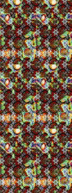 Simple floral sketch pattern with small flowers. Elegant decorative ornament for fashion print, scrapbook, wrapping paper, wallpaper. Cute flowers on gray and brown colors. Raster illustration.